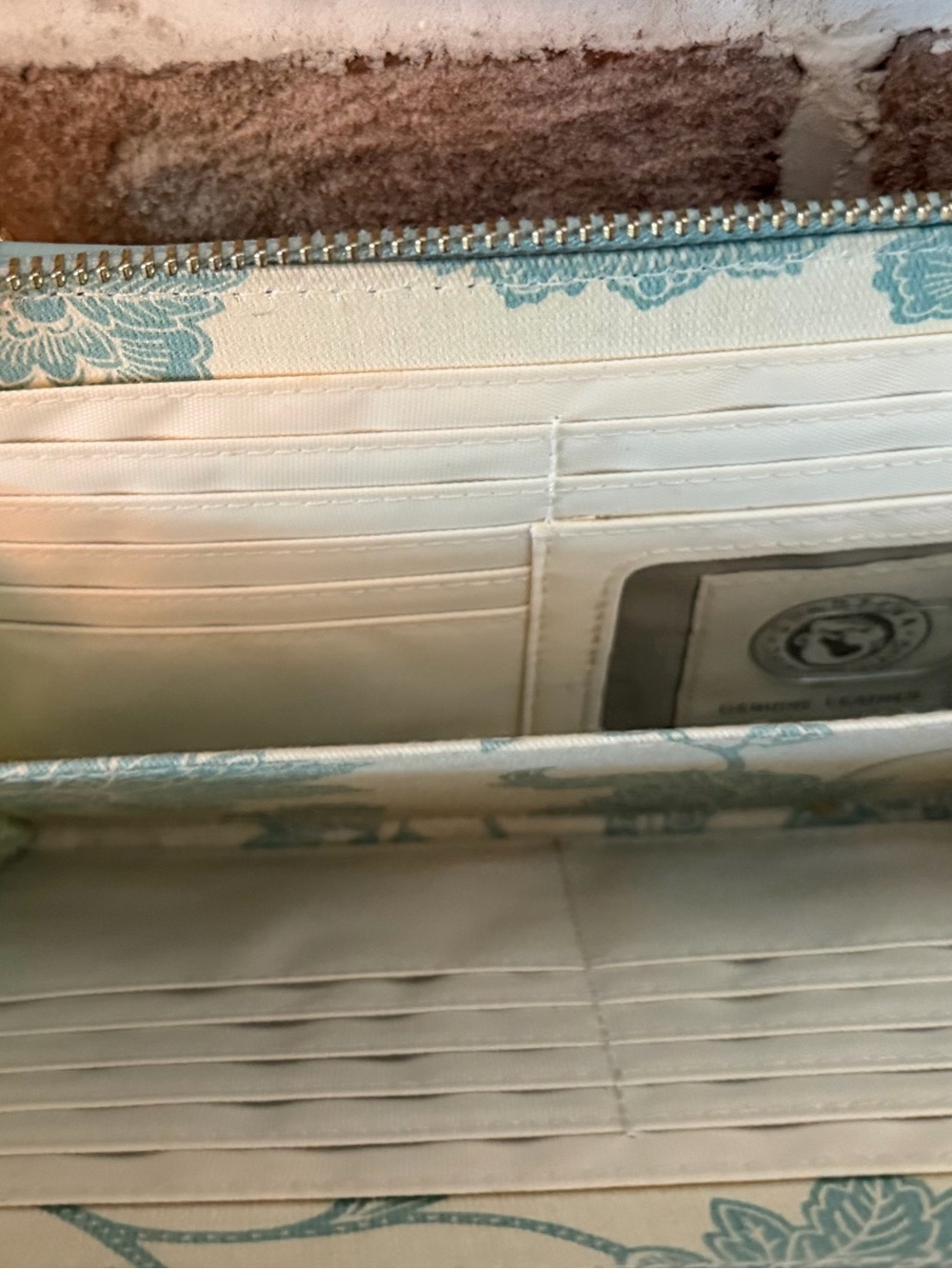 Spartina 449 Mint Green Straw-Trim Crossbody Wallet Bag - Picture 7 of 9